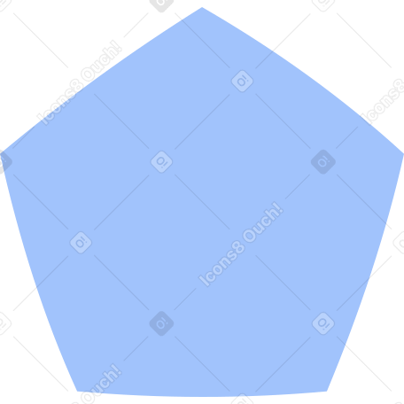 pentagon blue Illustration in PNG, SVG