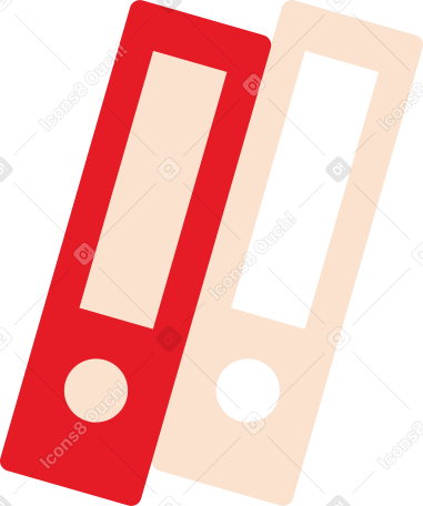 two folders standing upright PNG, SVG