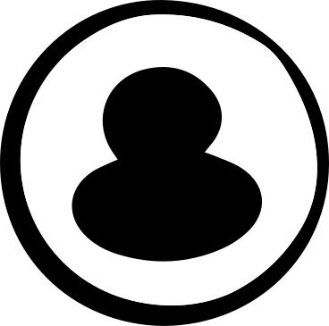 Значок пользователя обведен кружком в PNG, SVG