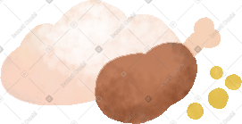 Mashed potatoes with chicken PNG, SVG