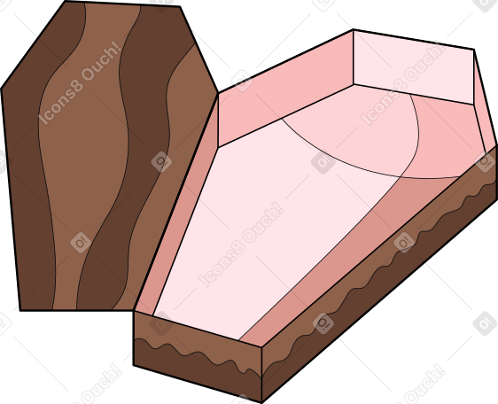 coffin open Illustration in PNG, SVG