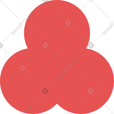 Red trefoil PNG, SVG