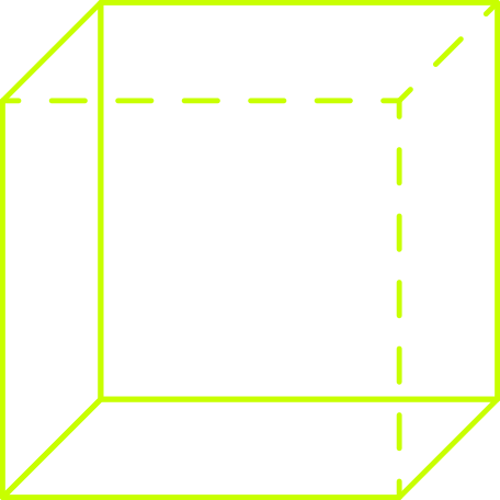 green line cube Illustration in PNG, SVG