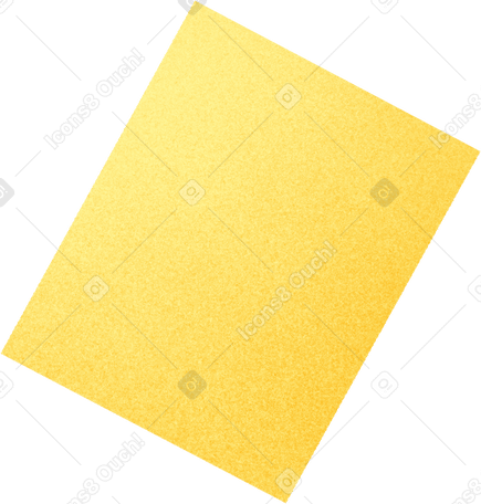 yellow rectangular sheet Illustration in PNG, SVG