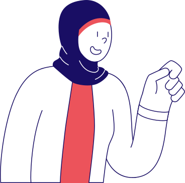 Femme musulmane tenant quelque chose PNG, SVG