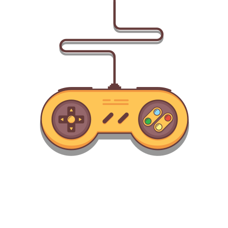 Super Nintendo gamepad Illustration in PNG, SVG