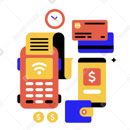 Payment Illustration in PNG, SVG