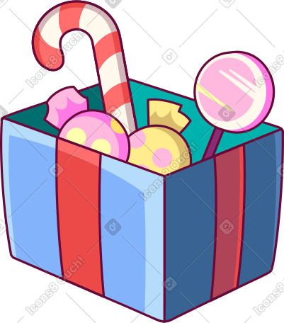 box of sweets PNG, SVG