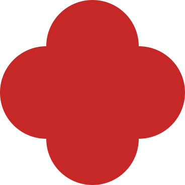 Четырехлистник красный в PNG, SVG