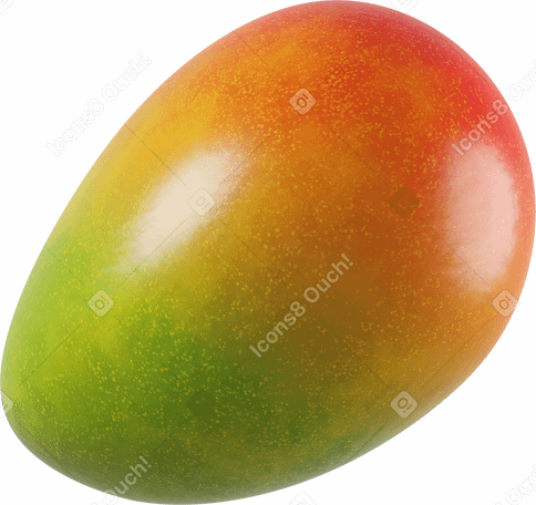 3D mango PNG, SVG