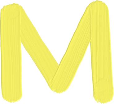 yellow letter m PNG, SVG