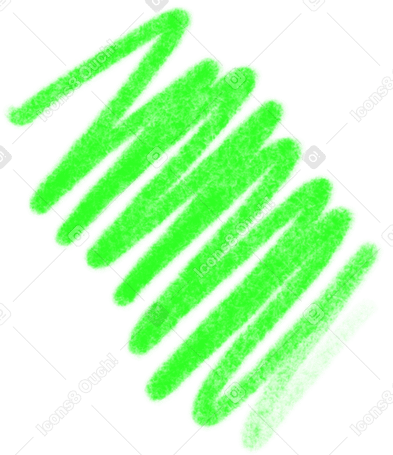 Gribouillis vert PNG, SVG
