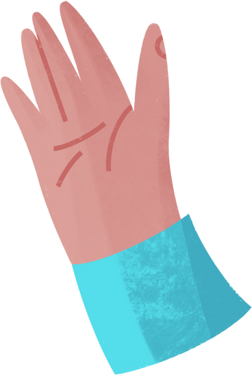 hand with light blue sleeve PNG, SVG