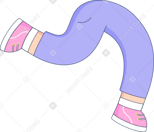 Legs in pants Illustration in PNG, SVG