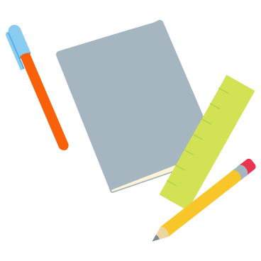 Pen, notebook, ruler and pencil PNG, SVG