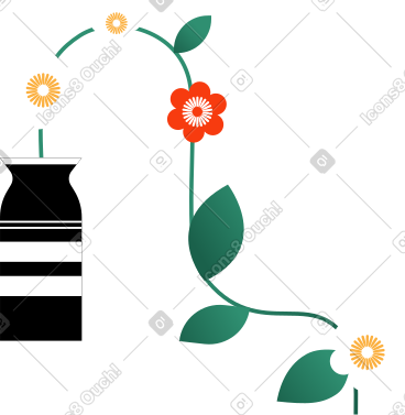 花瓶与花 PNG, SVG