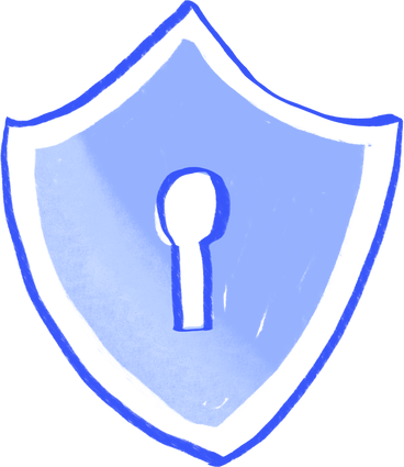 shield with a key hole PNG, SVG