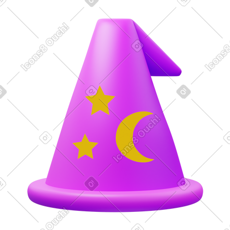 3D wizard PNG, SVG