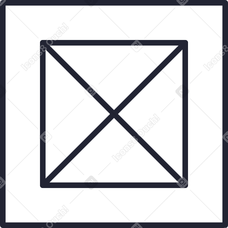 mail white box Illustration in PNG, SVG