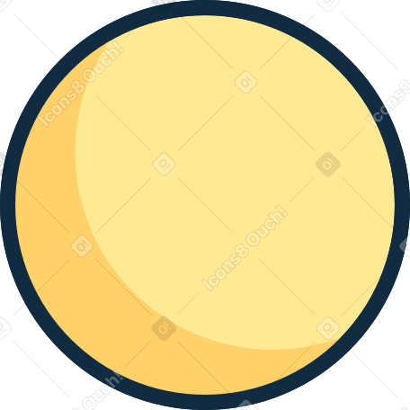 yellow planet Illustration in PNG, SVG