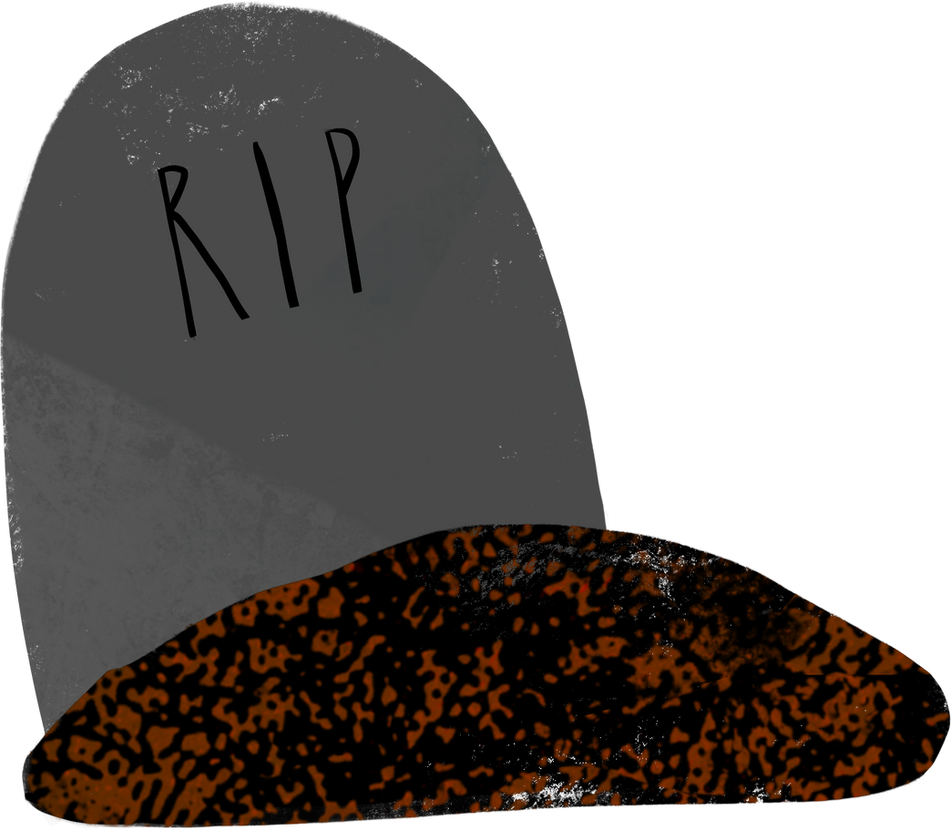 grave Illustration in PNG, SVG