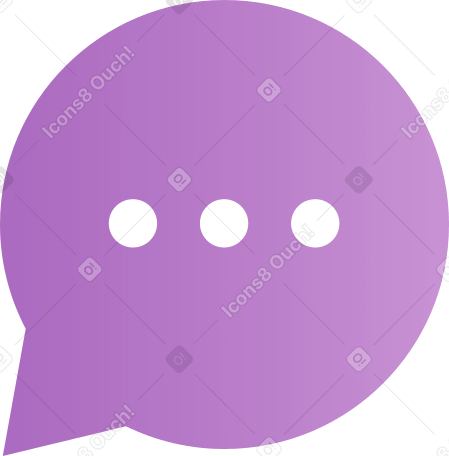 Balão de fala com pontos PNG, SVG