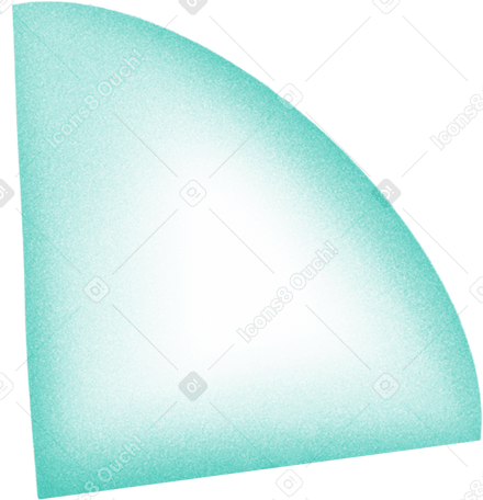 small piece of a pie chart PNG、SVG
