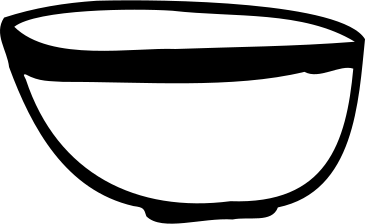 Bowl with line design PNG, SVG