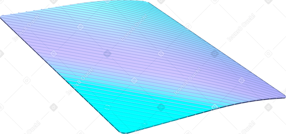 3D stripy gradient card PNG, SVG