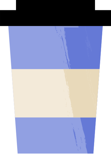 Tasse de café avec couvercle PNG, SVG