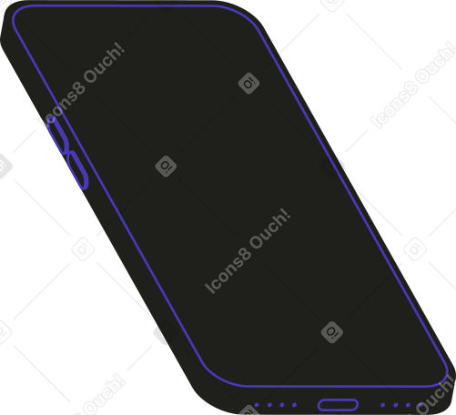 gran teléfono inteligente inclinado PNG, SVG