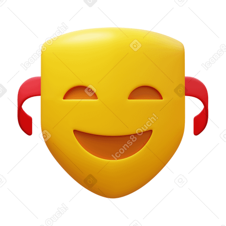 3D comedy PNG, SVG