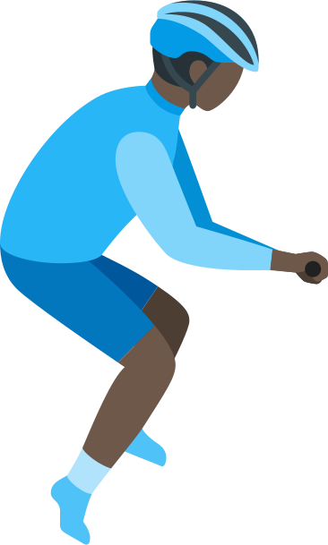 Ciclista uomo PNG, SVG
