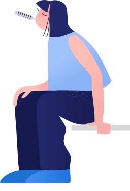 女性美容師が誤ってクライアントに必要以上の髪を切ってしまった のpngとsvgでのイラスト