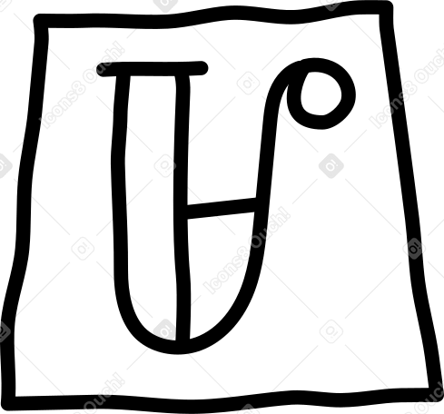 sheet with a letter PNG, SVG