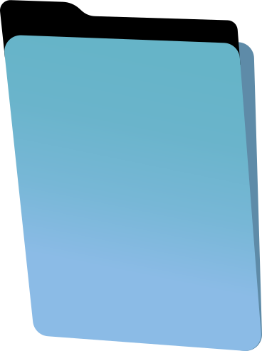 blue folder PNG, SVG