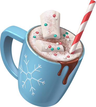 mug with hot chocolate PNG、SVG