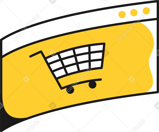 shopping cart interface PNG, SVG