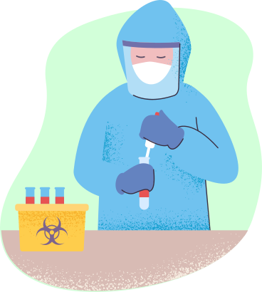 Man working in laboratory PNG, SVG