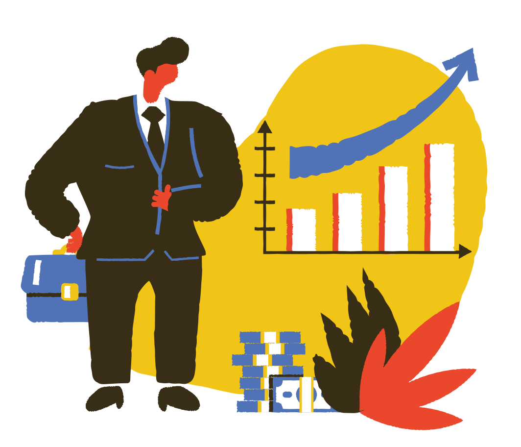 Profitable growth Illustration in PNG, SVG