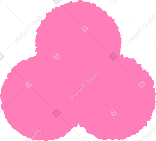 trefoil pink Illustration in PNG, SVG