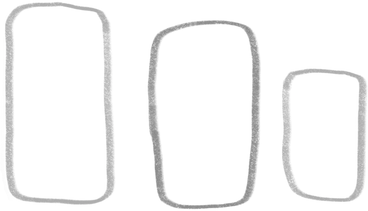 three gray crayon rectangles PNG, SVG