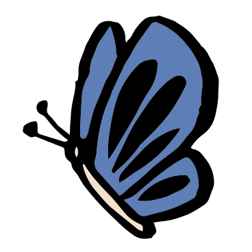 Бабочка в PNG, SVG