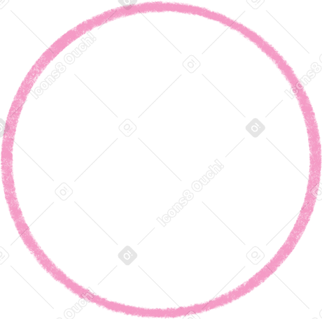 pink linear circle PNG, SVG