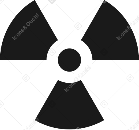 радиоактивный знак в PNG, SVG
