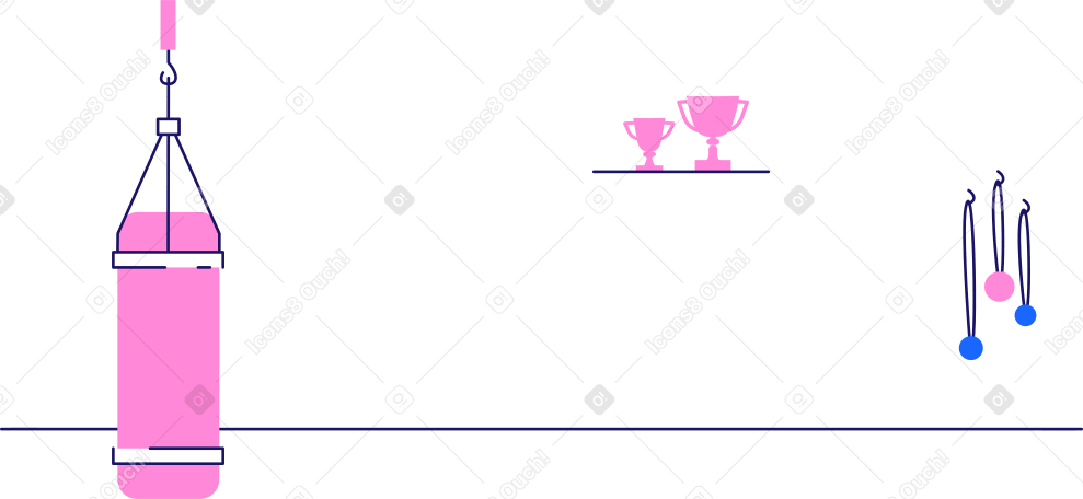 Sports Hall Illustration In PNG SVG