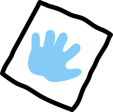 Impronta della mano del bambino PNG, SVG