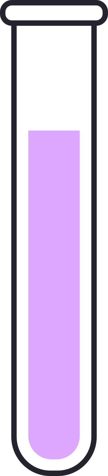 test tube with liquid PNG, SVG