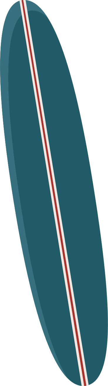 blue surfboard PNG, SVG
