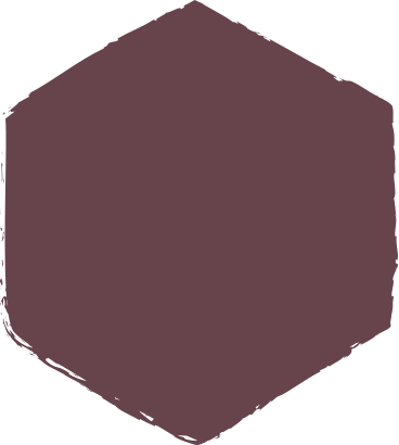 Brown hexagon PNG, SVG